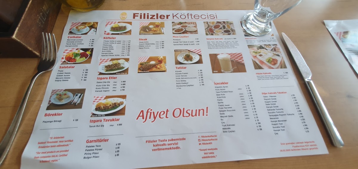 Menu Filizler Koftecisi-6