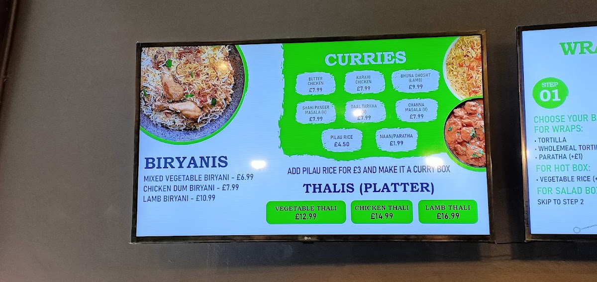 Menu Fillings Croydon Indian Pakistani Restaurant-2