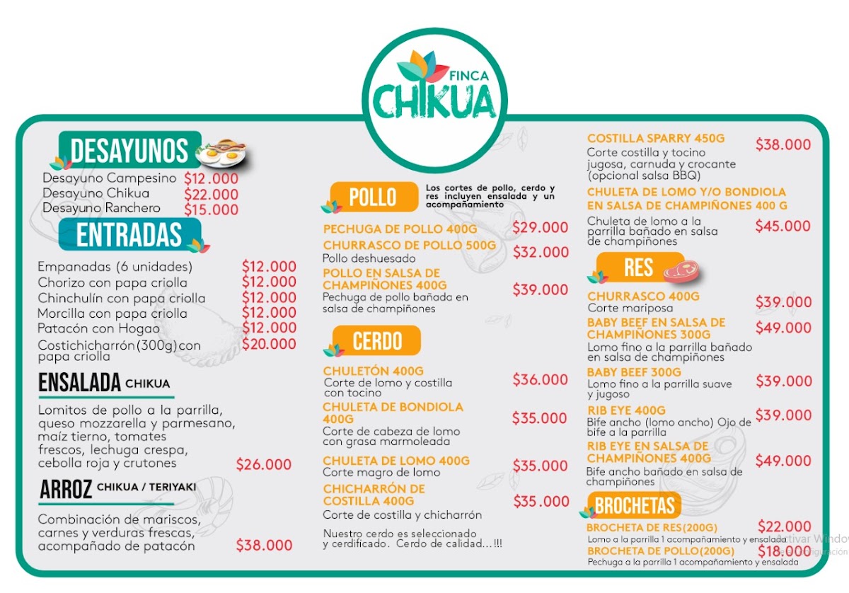 Menu Finca Chikua-4