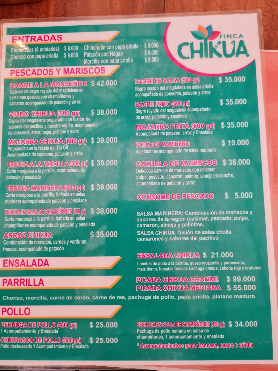 Menu Finca Chikua-5