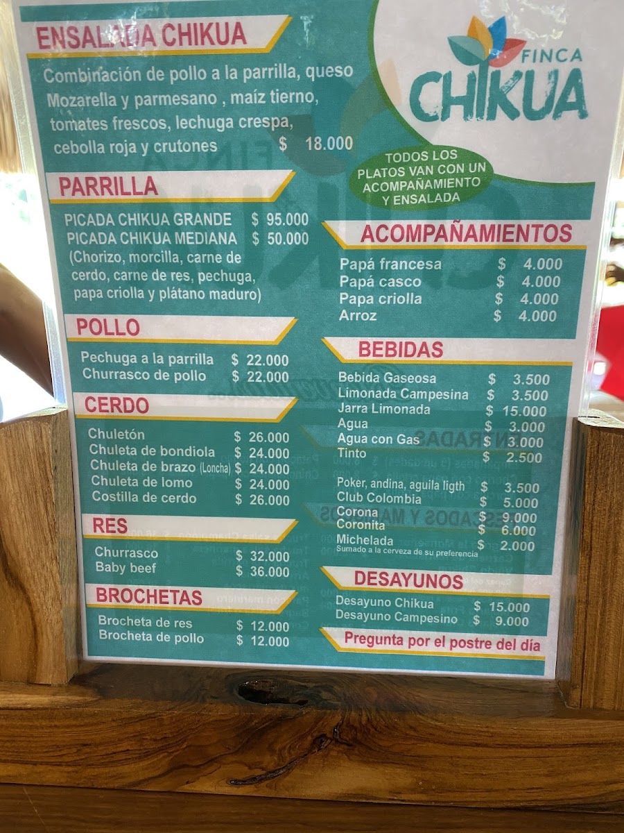 Menu Finca Chikua-6