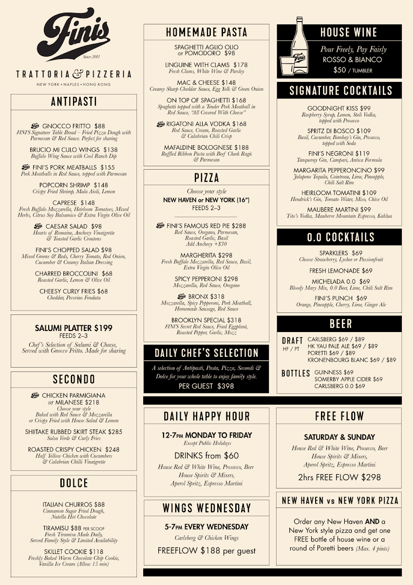 Menu Fini's-1