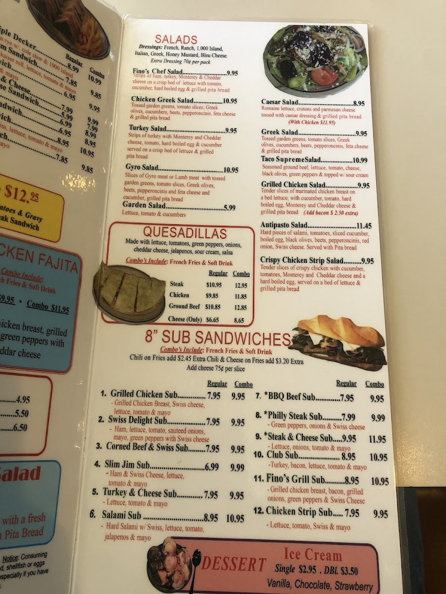 Menu Fino's Family Dining-5