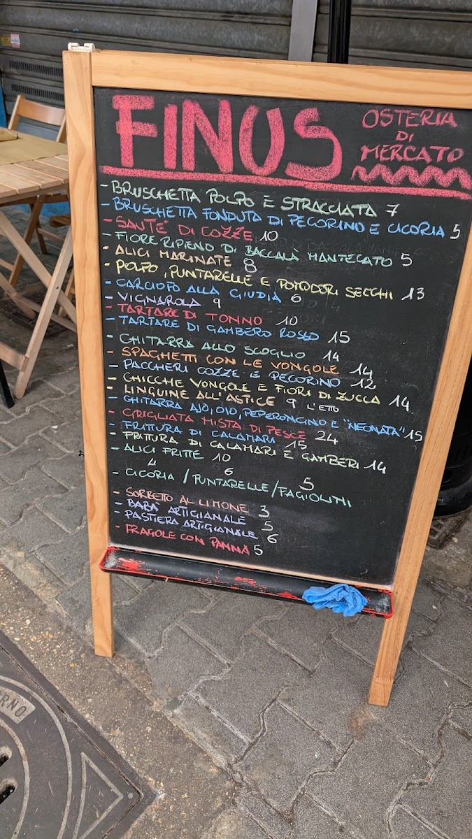 Menu Finus - Osteria Di Mercato-1