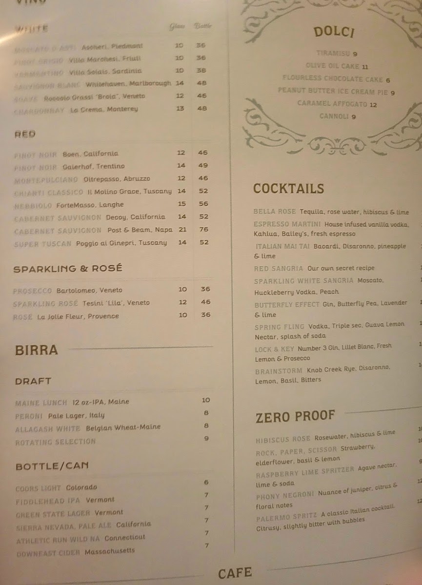 Menu Fiorella's Cucina-5
