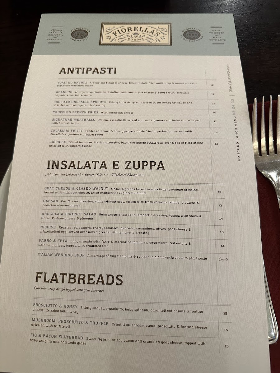 Menu Fiorella's Cucina-6