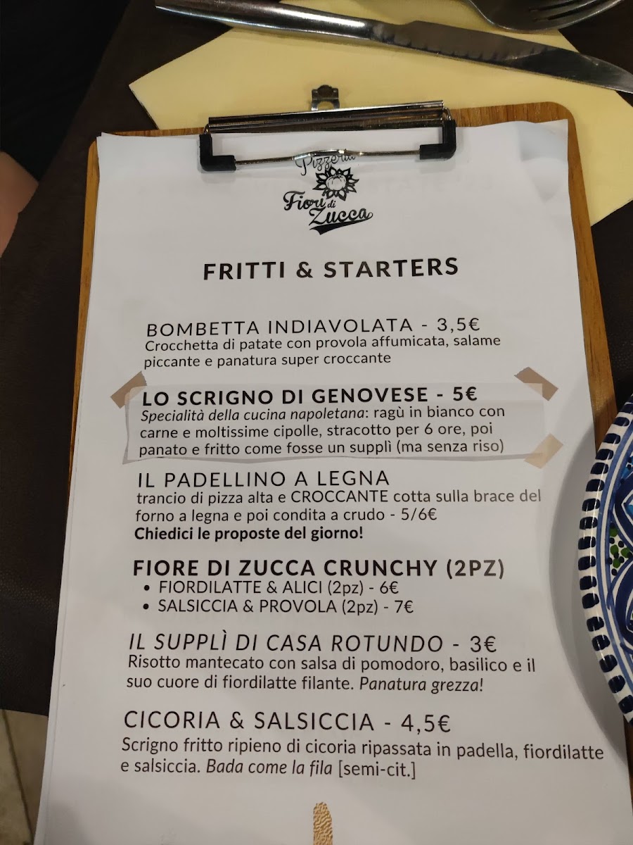 Menu Fiori Di Zucca - La Pizza Napoletana A Casa Tua (Zona Marconi)-7