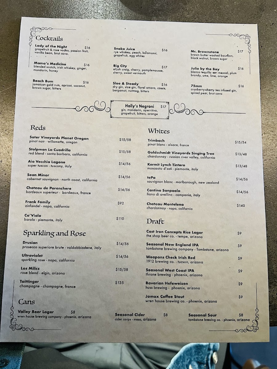Menu Fire At Will-2
