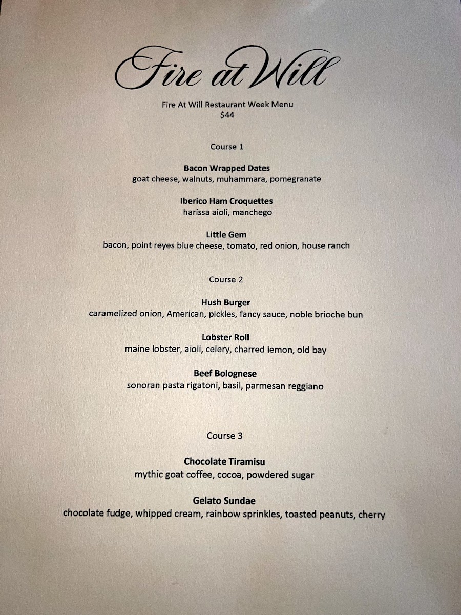 Menu Fire At Will-7