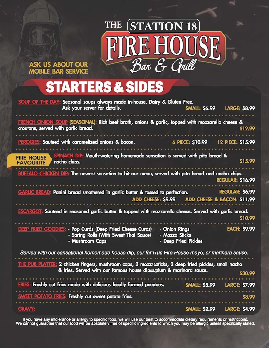 Menu Fire House Bar And Grill-1