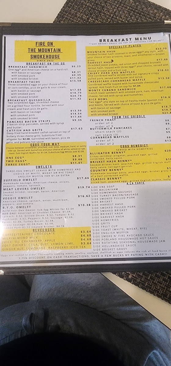 Menu Fire On The Mountain Smokehouse-6