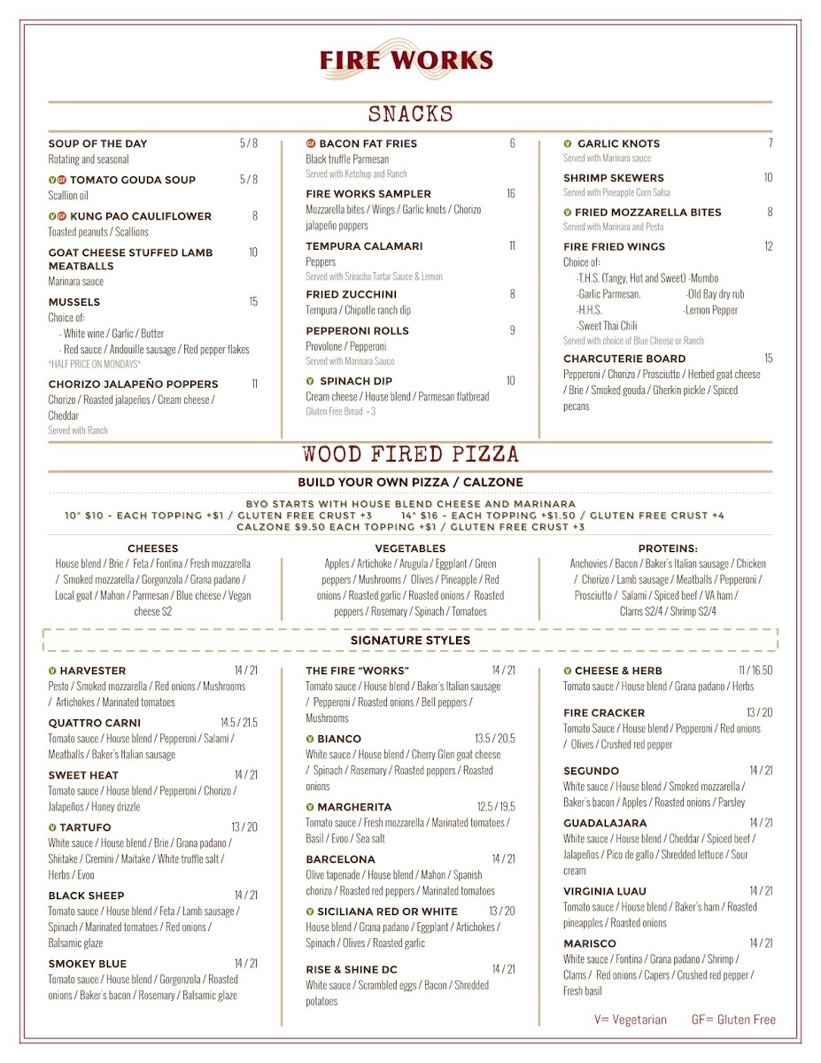 Menu Fire Works Pizza-10