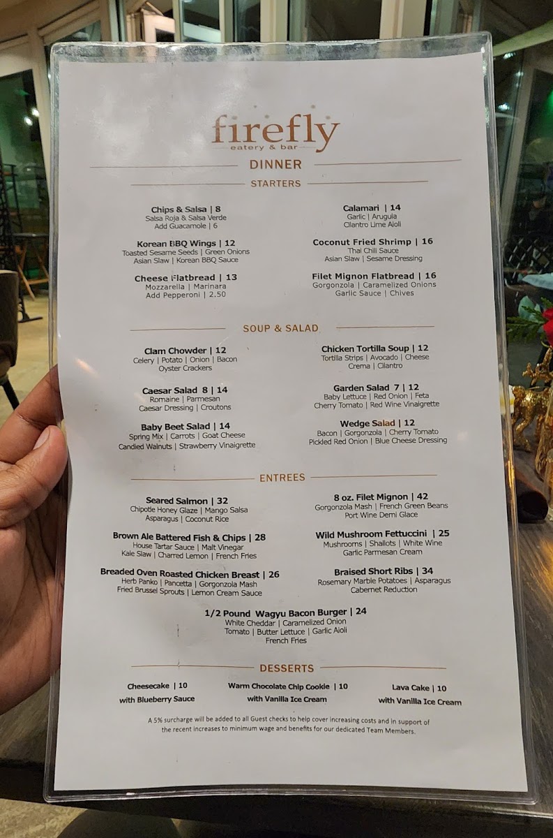 Menu Firefly Eatery & Bar-10