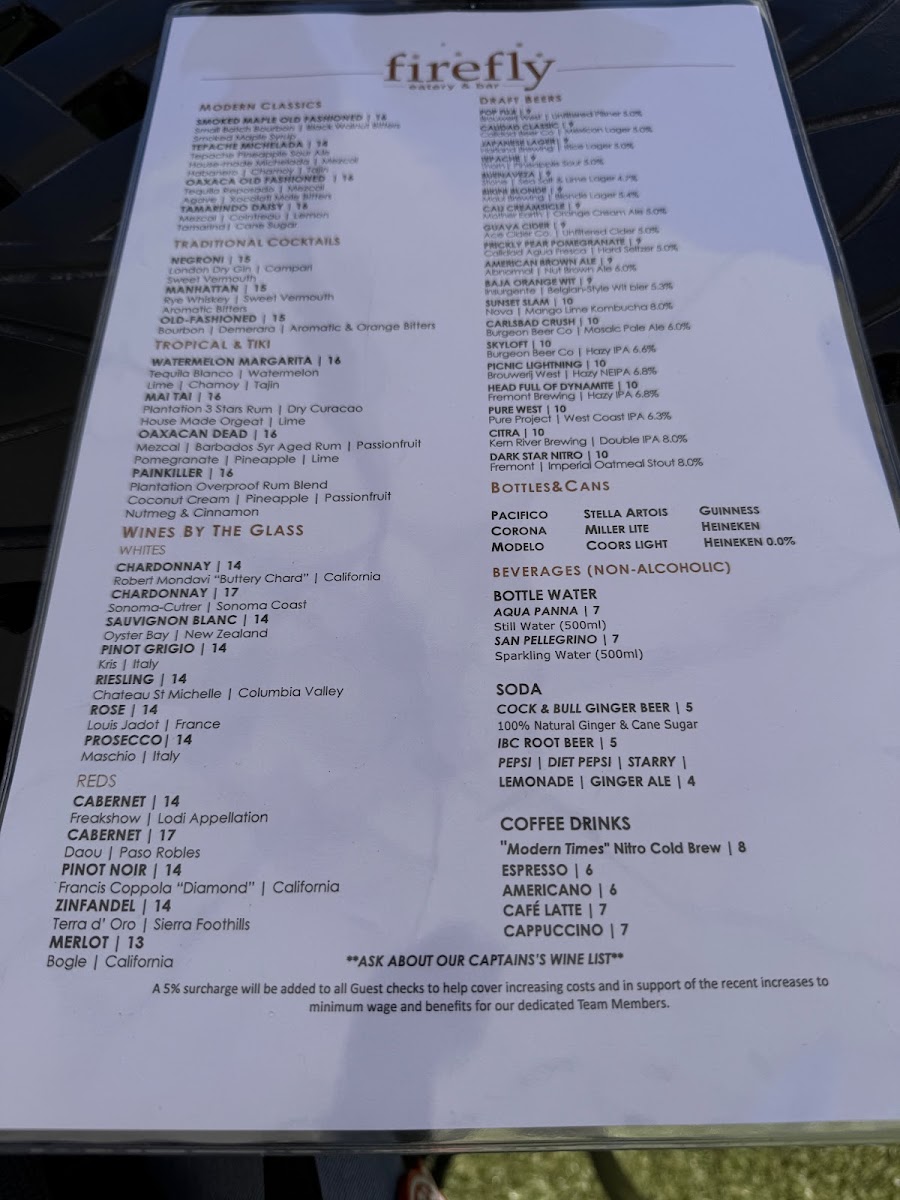 Menu Firefly Eatery & Bar-9