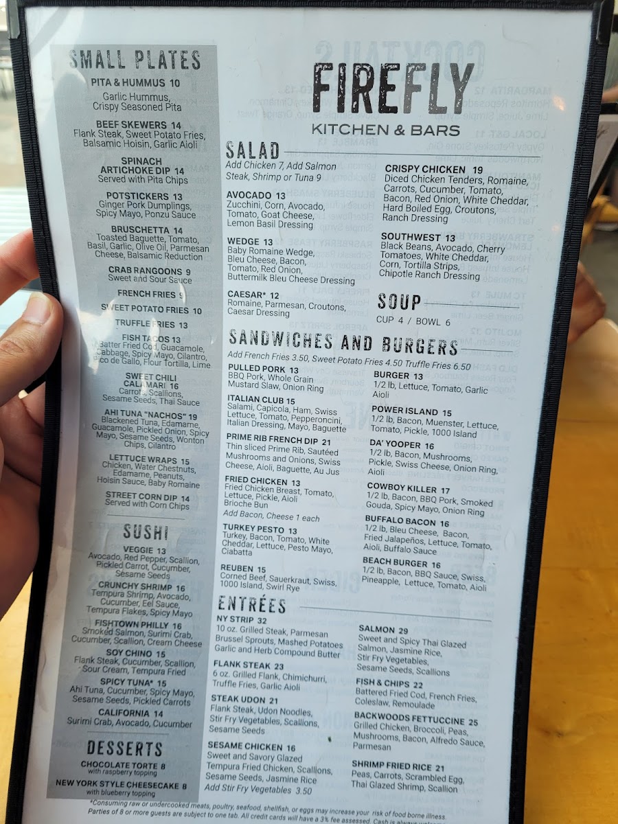 Menu Firefly Restaurant-8