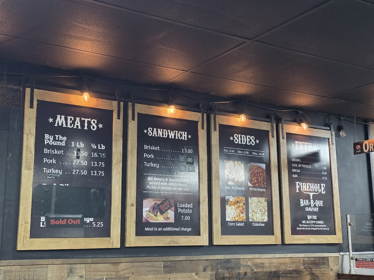 Menu Firehole Bar-B-Que Co.-6
