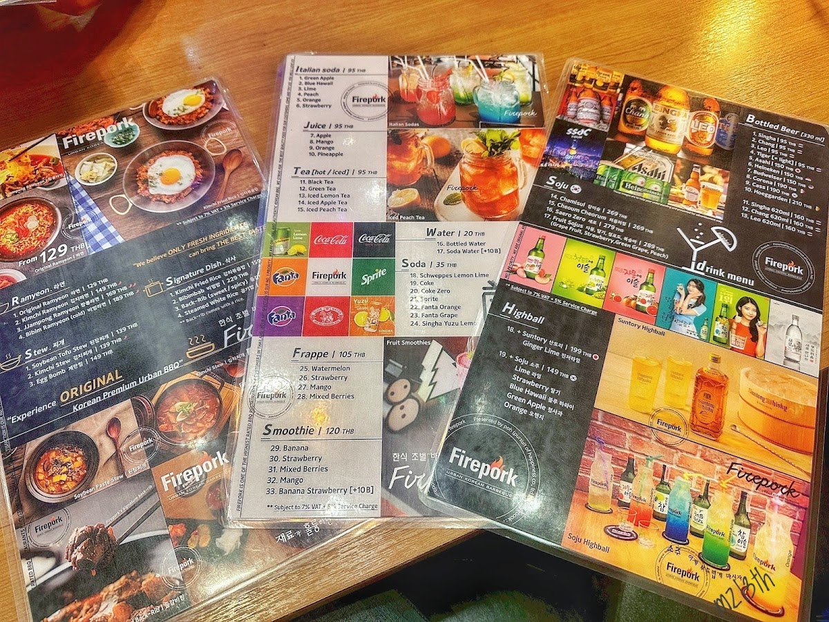 Menu Firepork - Central Festival 5Th Floor-9