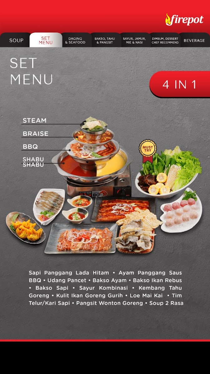 Menu Firepot - Golf Island Pik-1