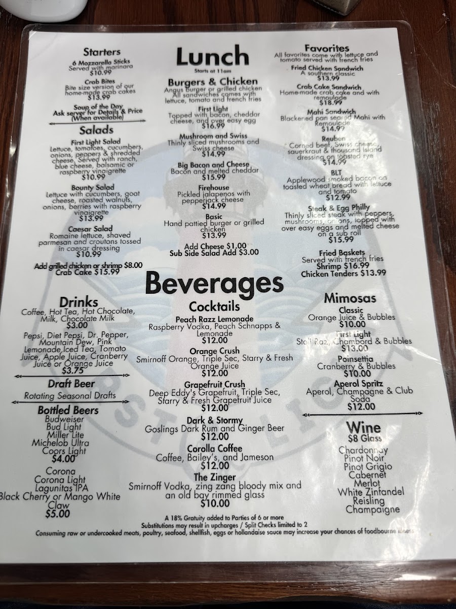 Menu First Light-10