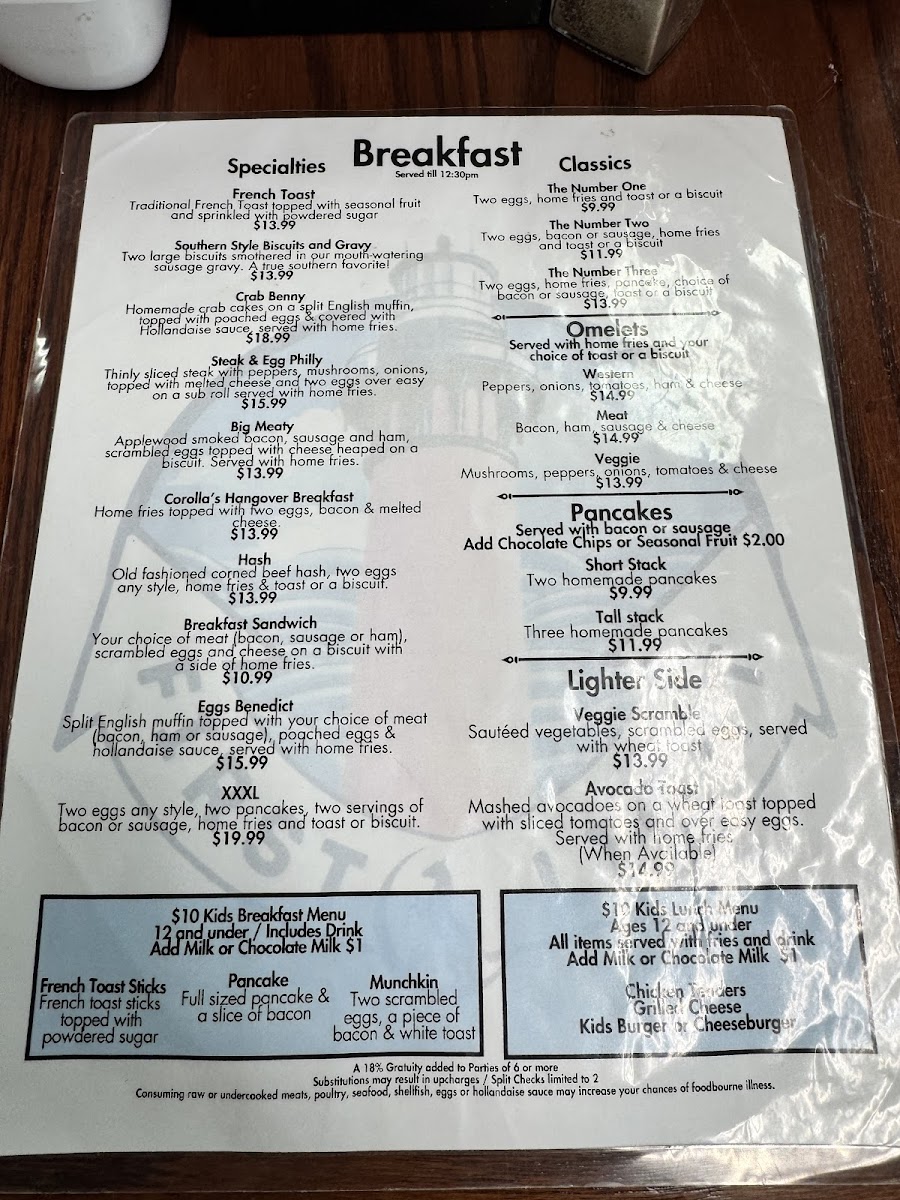 Menu First Light-3