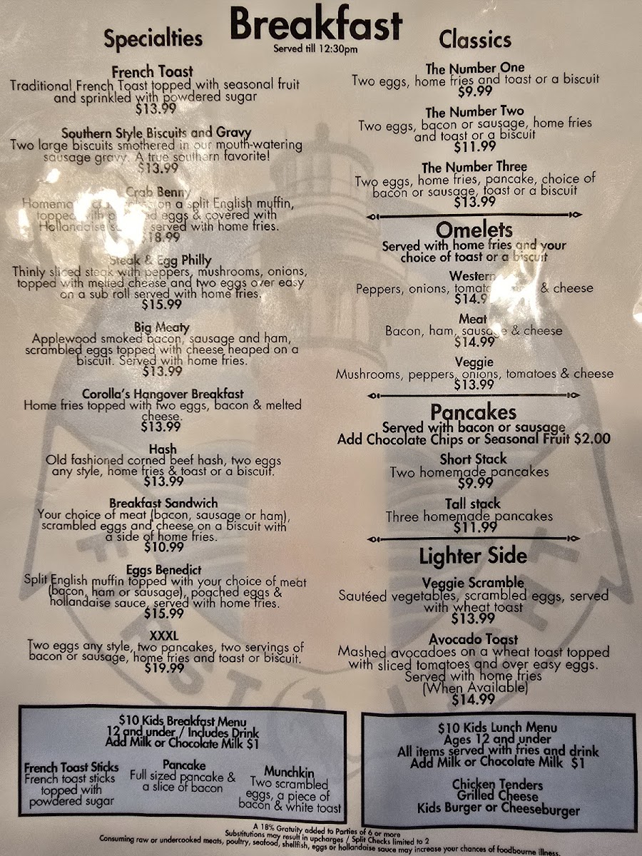 Menu First Light-5