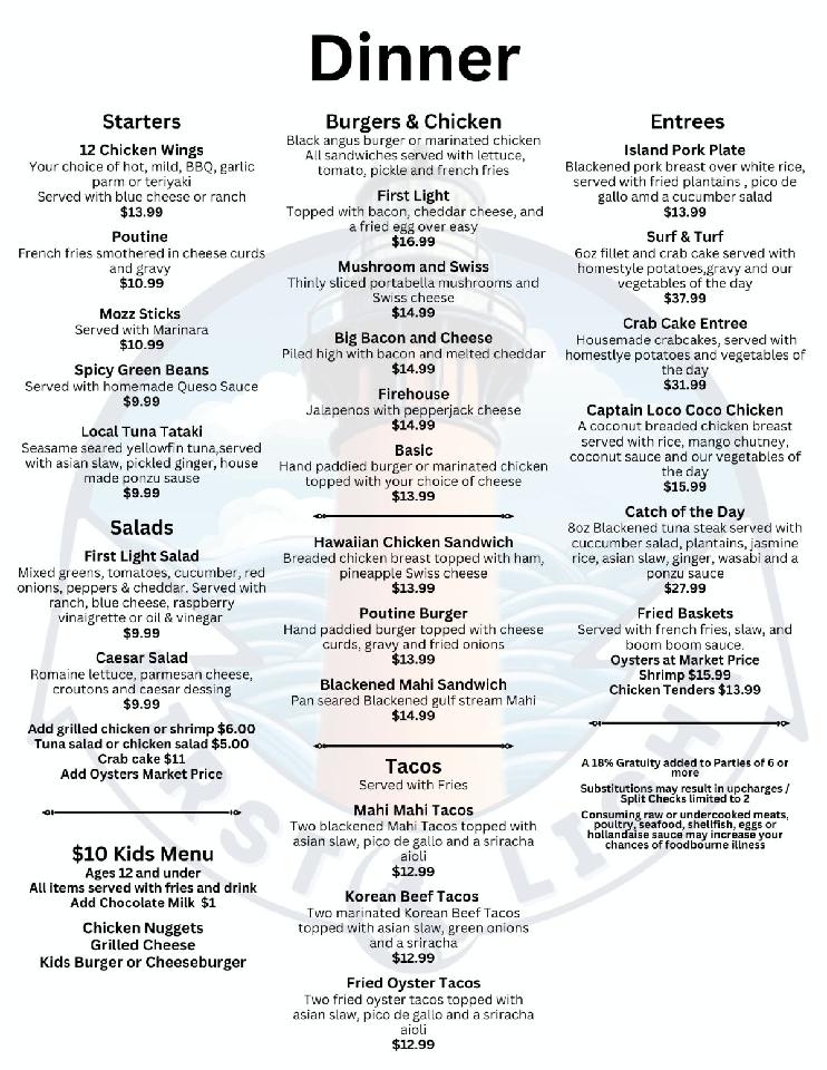 Menu First Light-6