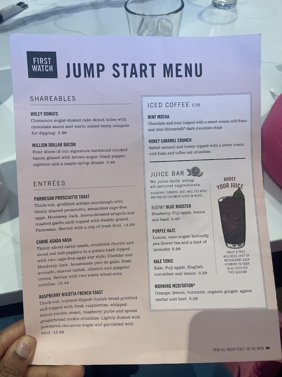 Menu First Watch-3