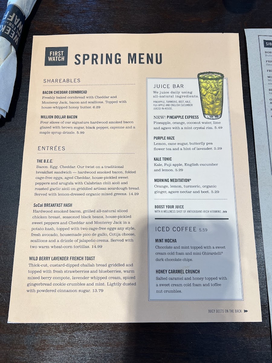 Menu First Watch-8