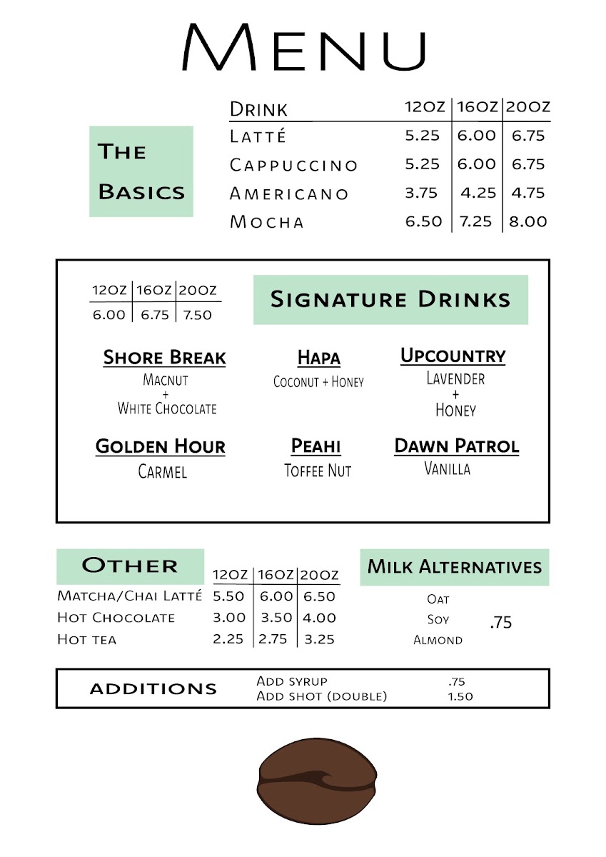 Menu First Wave Coffee-1