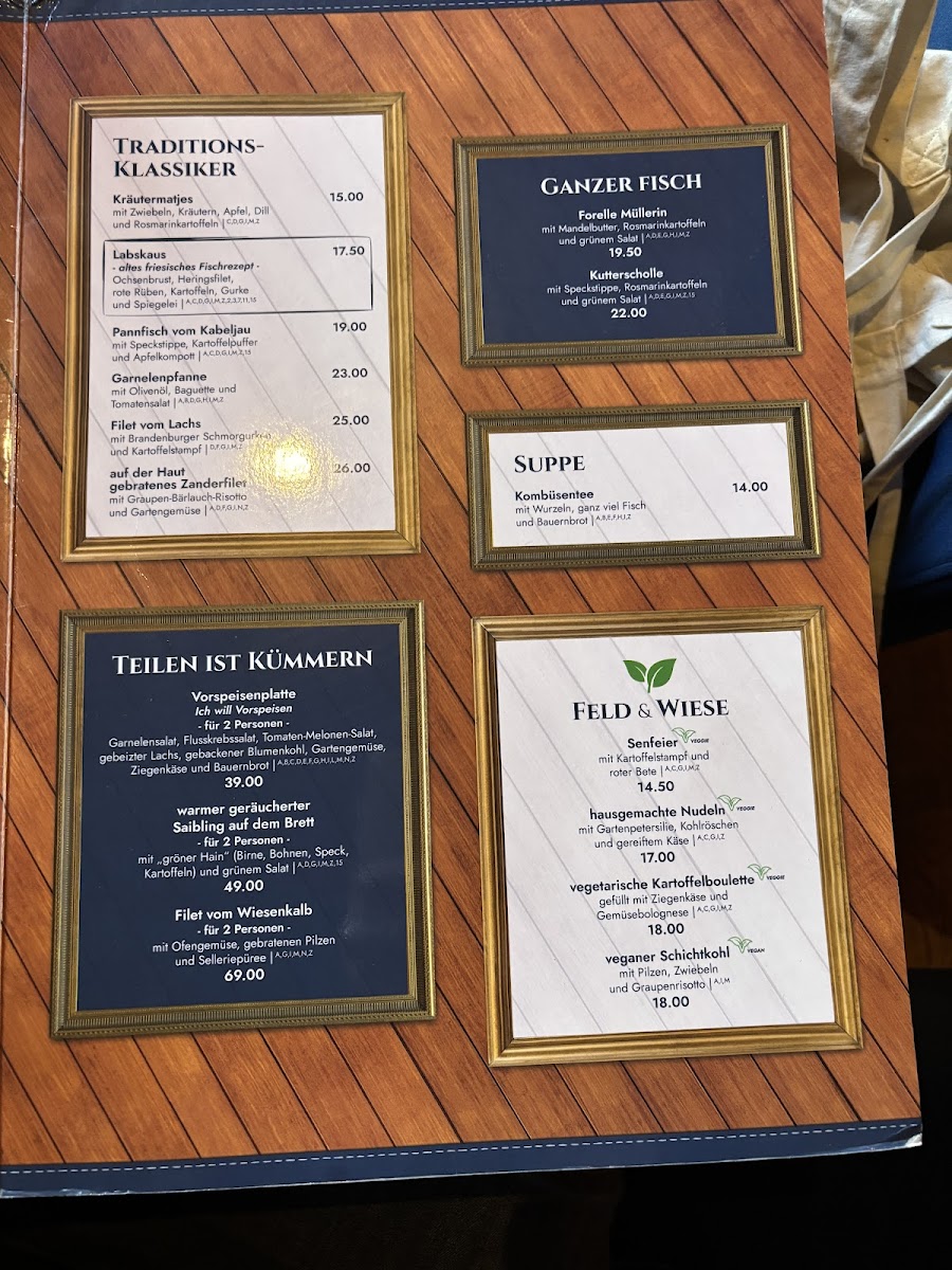 Menu Fischer & Lustig-3