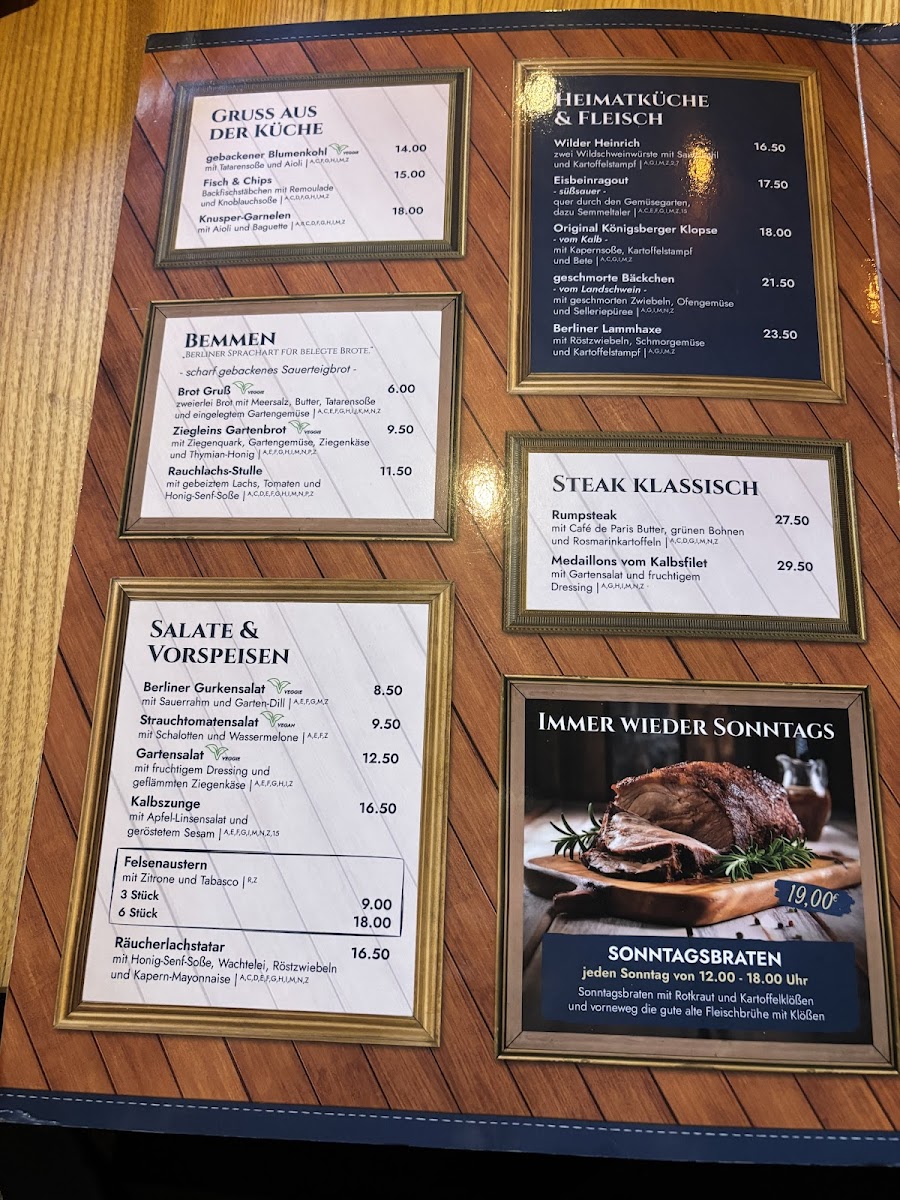 Menu Fischer & Lustig-5