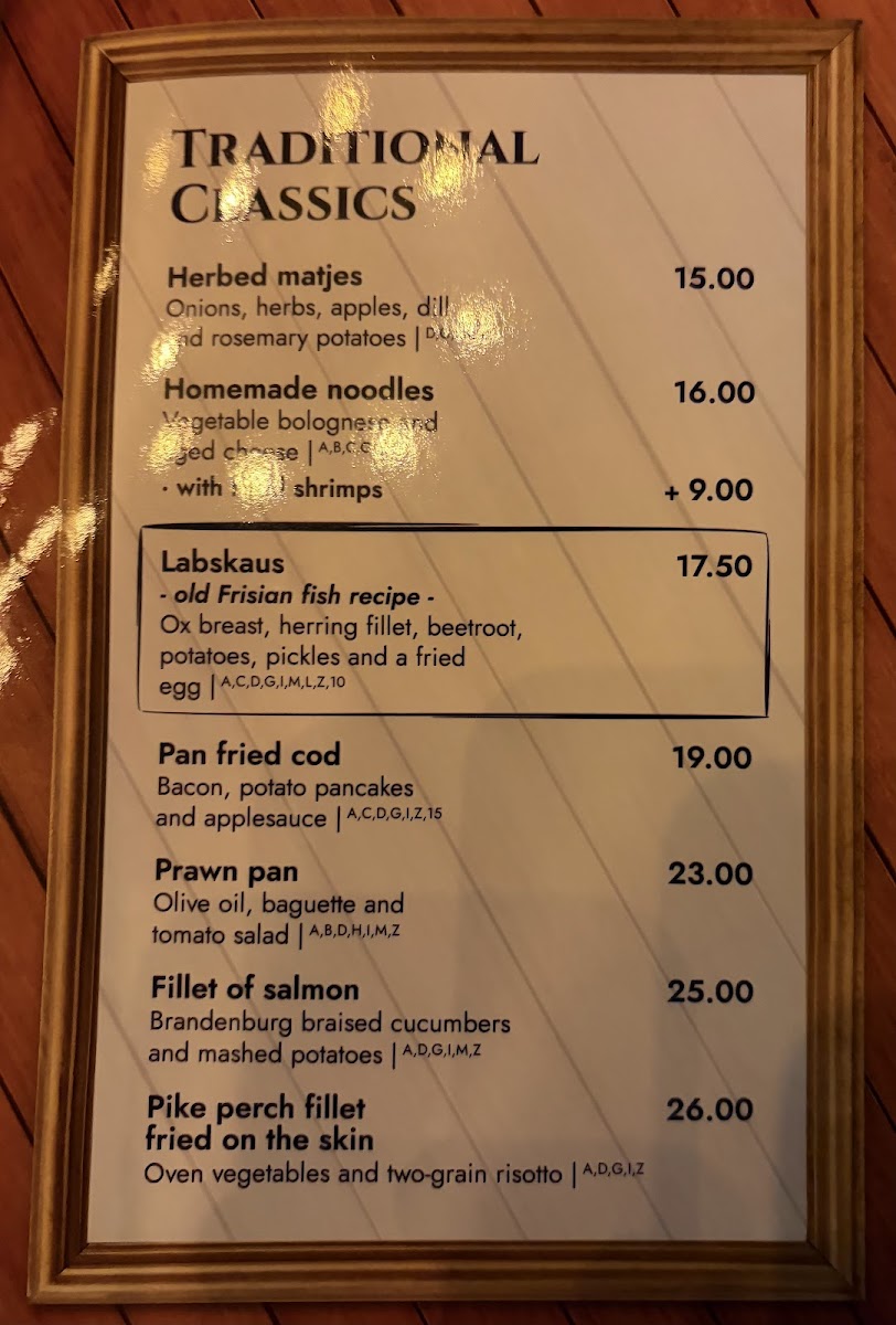Menu Fischer & Lustig-8