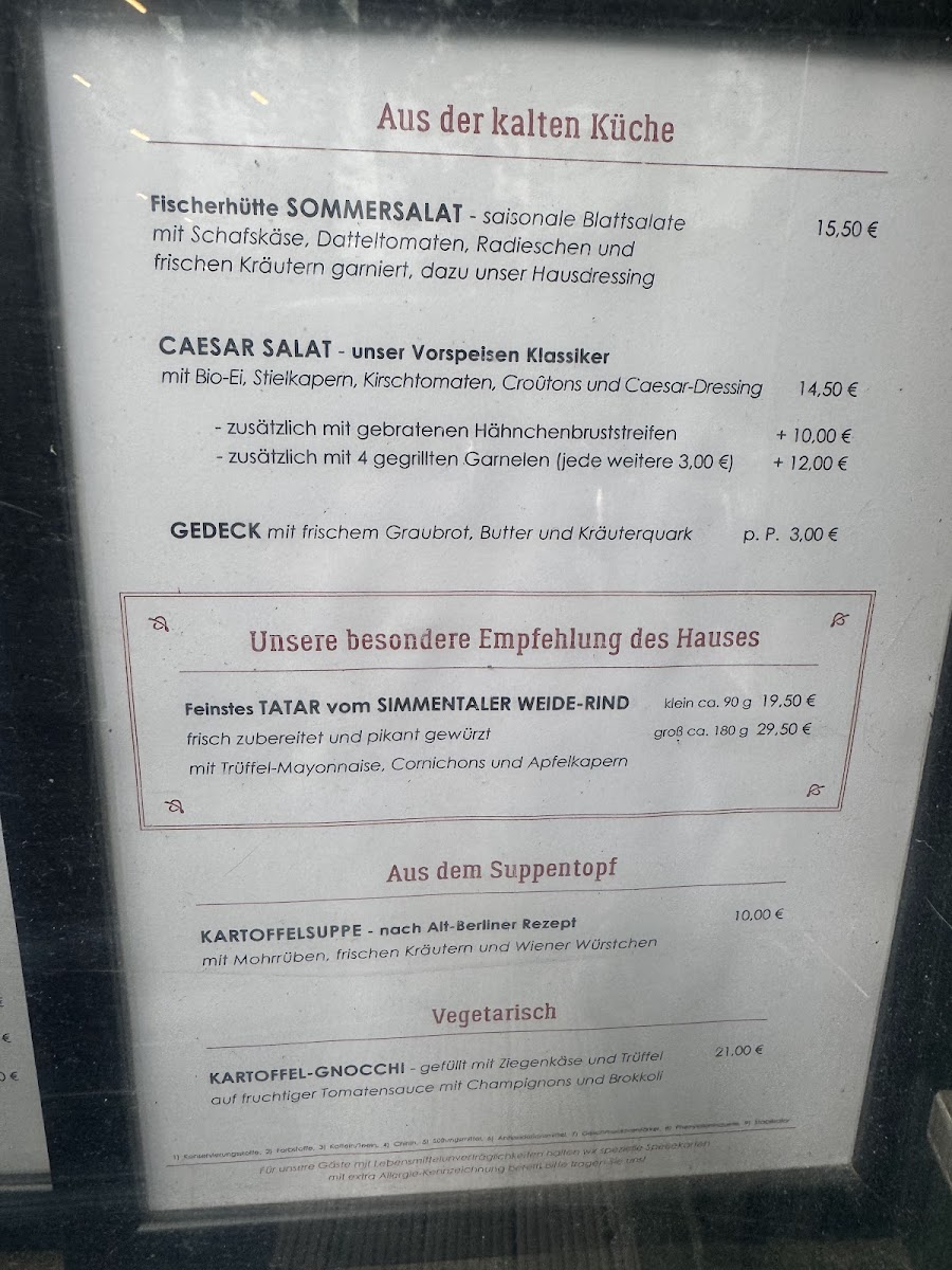 Menu Fischerhütte Am Schlachtensee-10