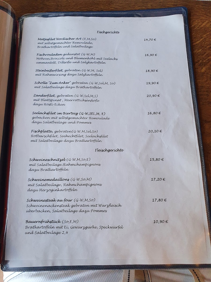 Menu Fischgaststätte Zum Anker-3