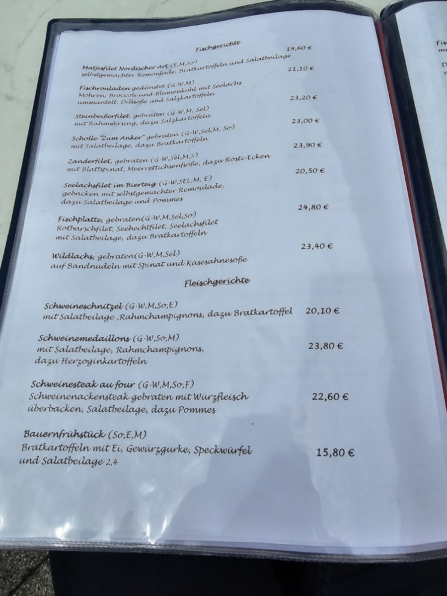 Menu Fischgaststätte Zum Anker-4