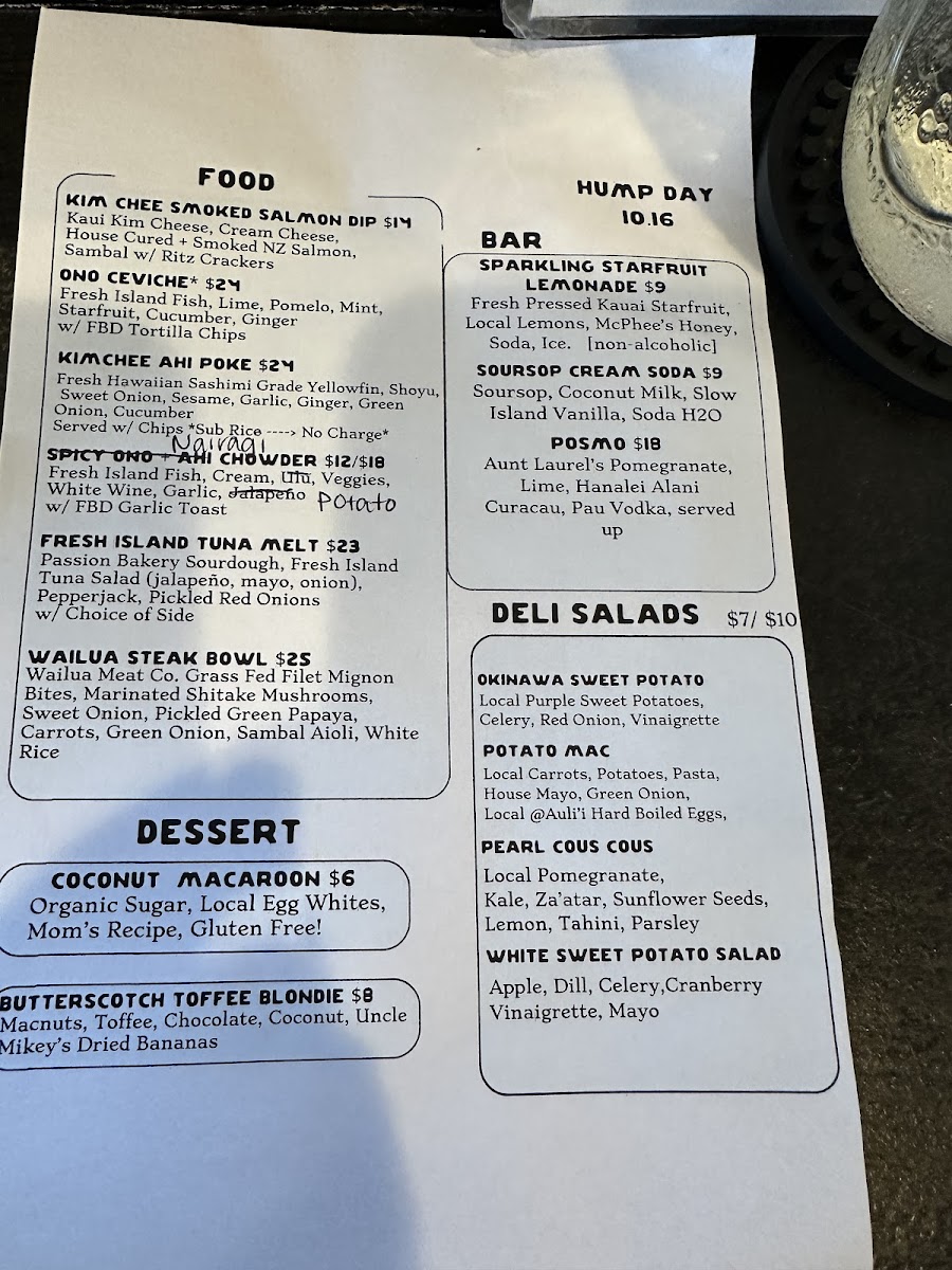 Menu Fish Bar Deli-1