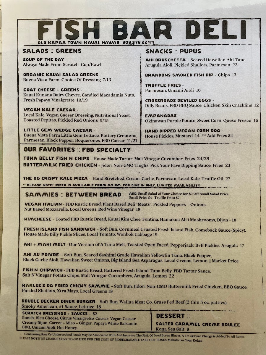 Menu Fish Bar Deli-9