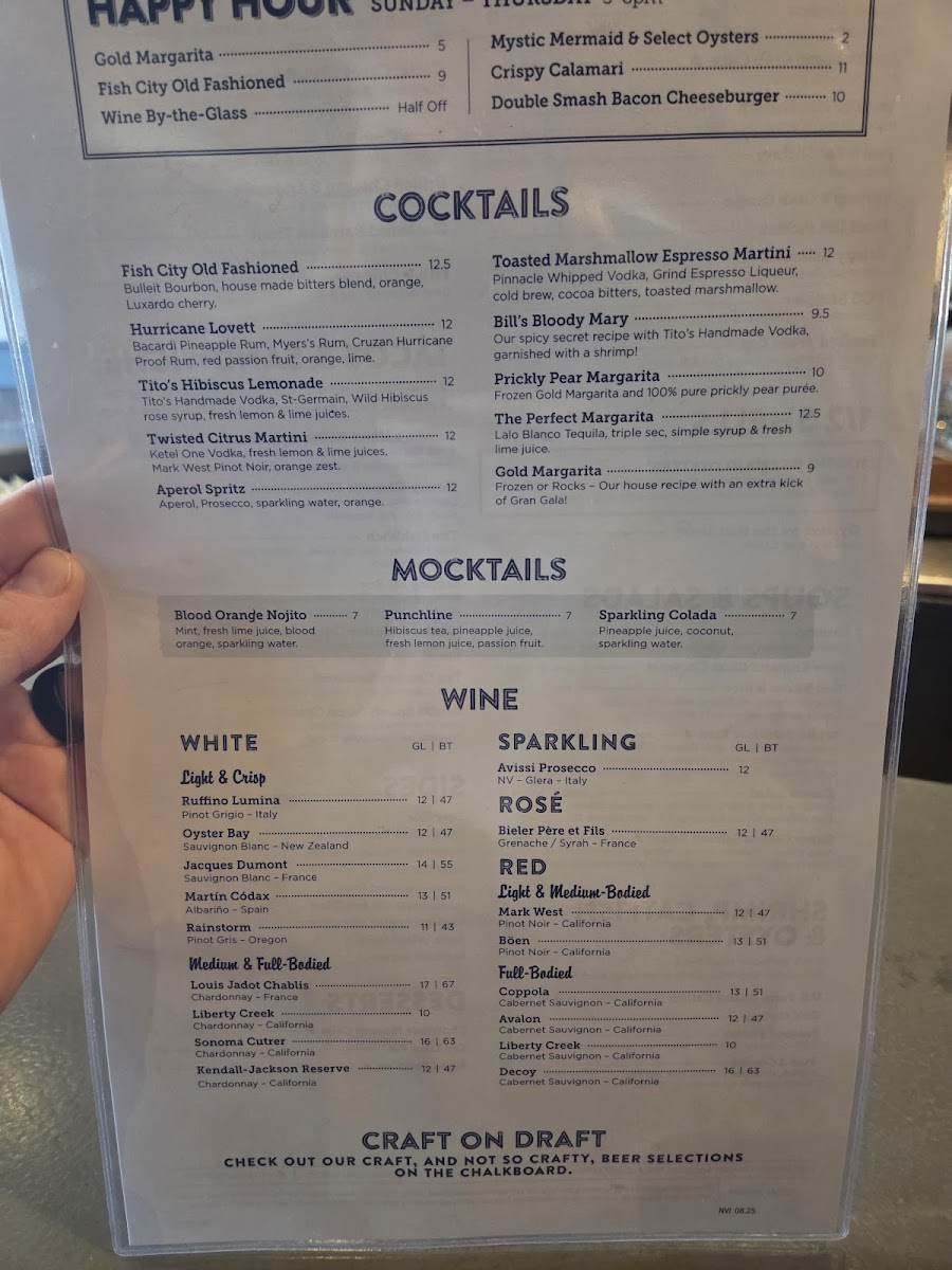 Menu Fish City Grill - Northwoods-4