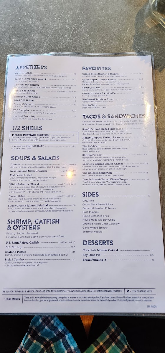 Menu Fish City Grill-9