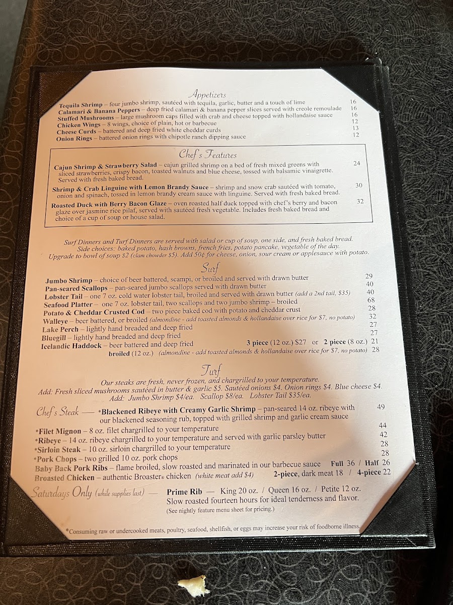 Menu Fish Tales Restaurant-4