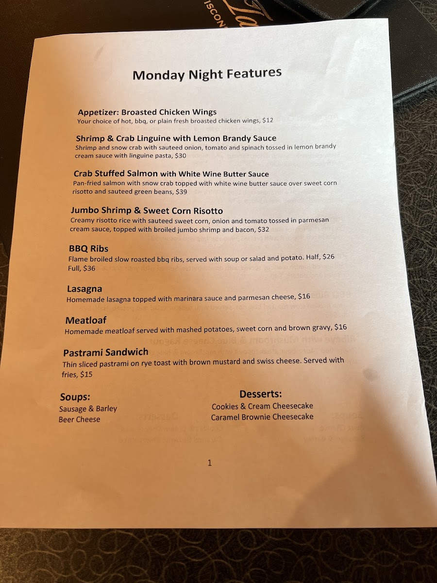 Menu Fish Tales Restaurant-5