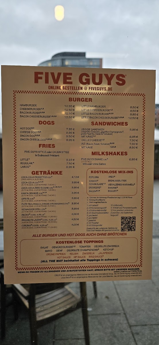 Menu Five Guys Burgers And Fries Berlin Potsdamer Platz-2