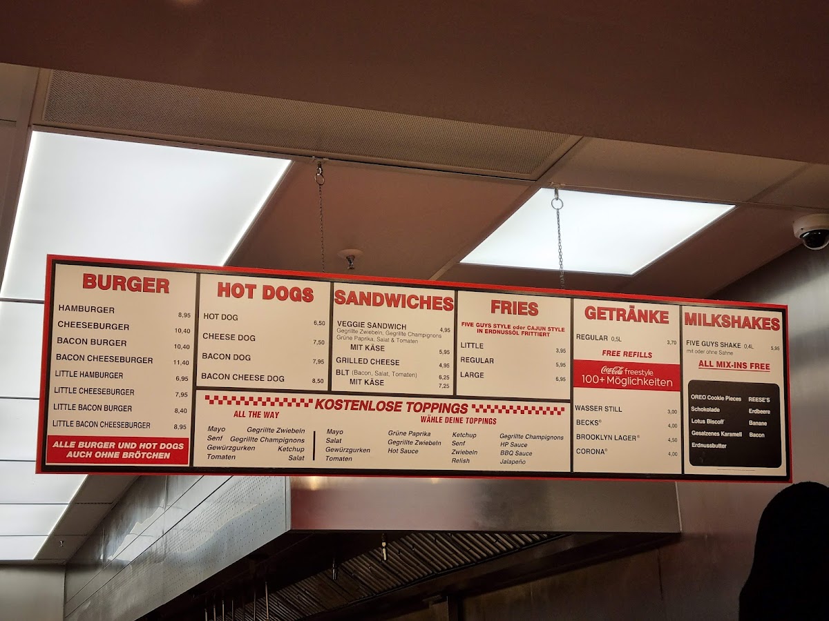 Menu Five Guys Burgers And Fries Berlin Potsdamer Platz-6