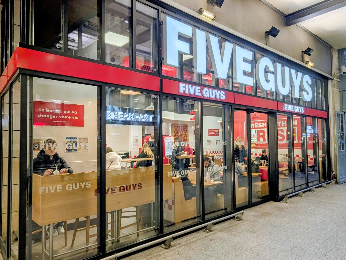 Five Guys Burgers And Fries Gare Du Nord