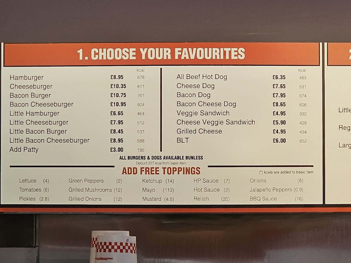 Menu Five Guys Burgers And Fries Glasgow Fort-2