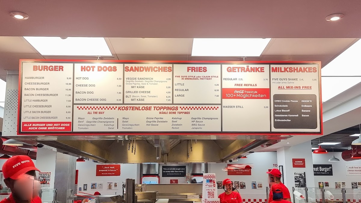 Menu Five Guys Burgers And Fries Hamburg Jungfernstieg-4