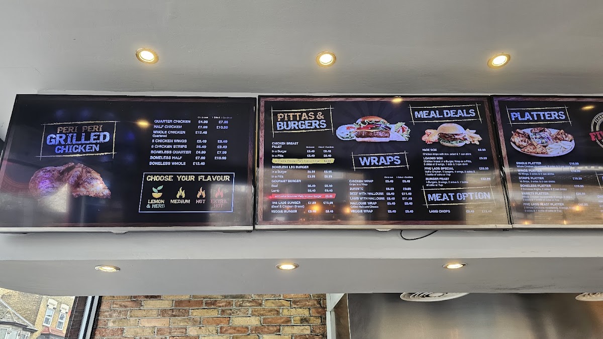Menu Five Lads-1
