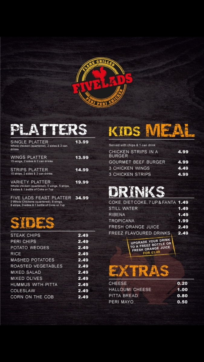 Menu Five Lads-10