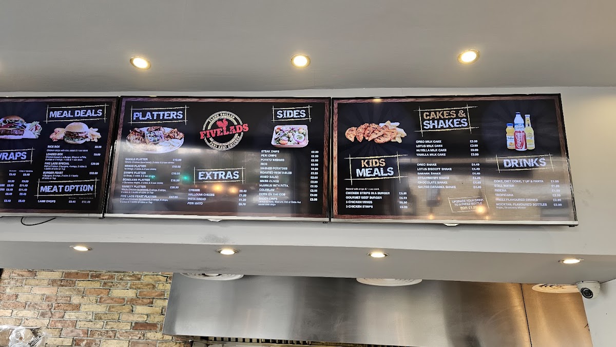 Menu Five Lads-3