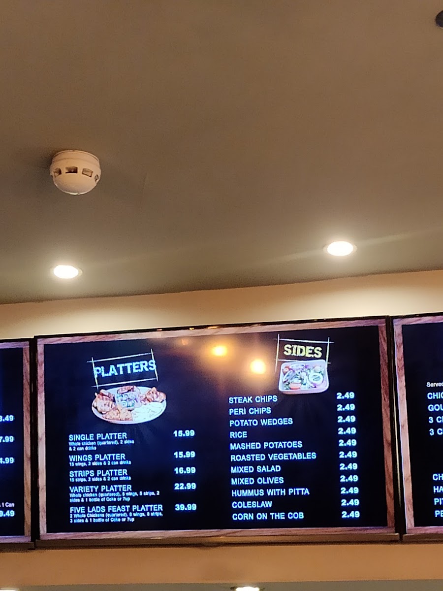 Menu Five Lads-8